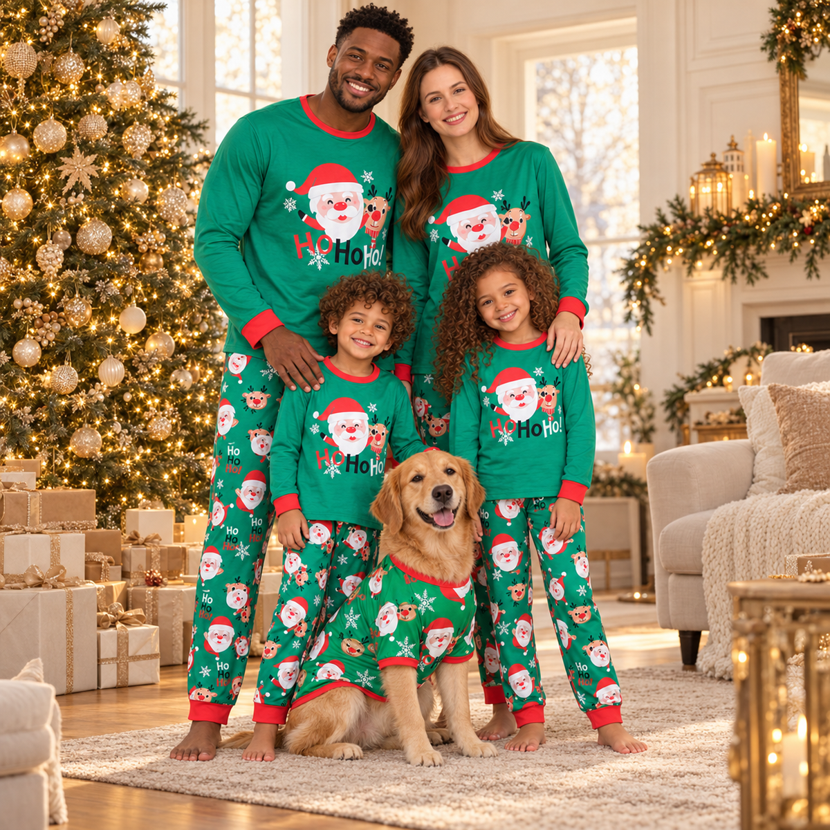 Santa's Cozy Family Pajama Set