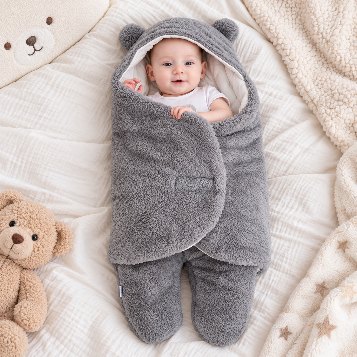 CloudHug Teddy Swaddle Sleep Sack