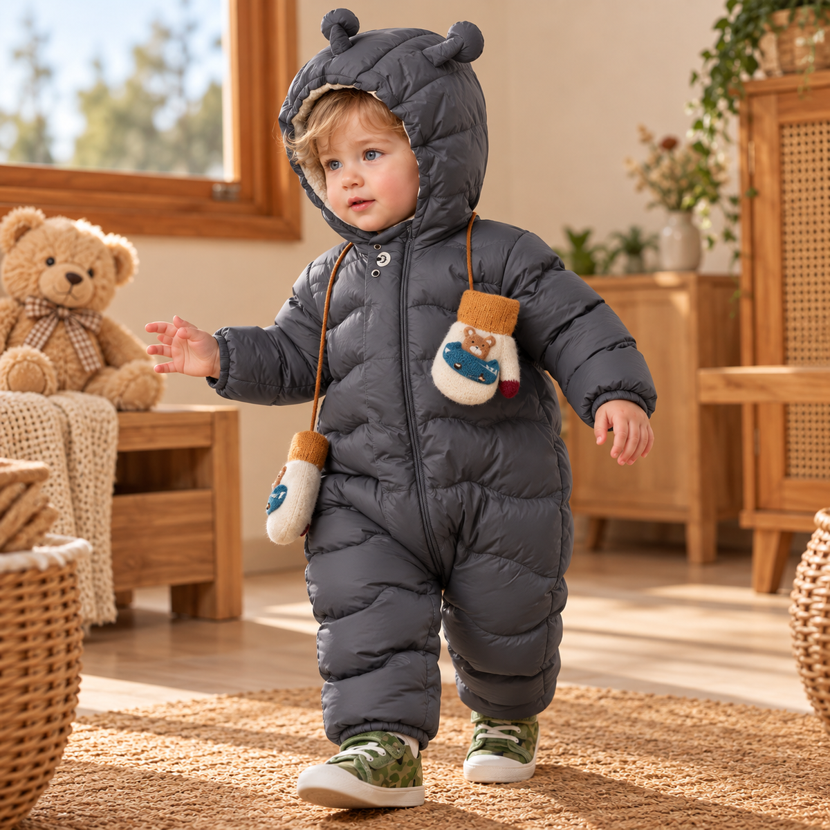 CloudNest Baby Down Snowsuit