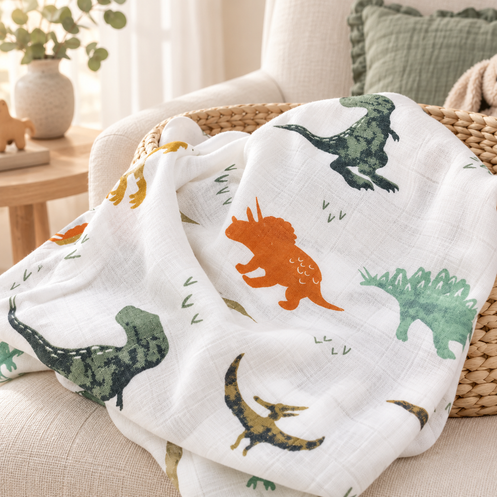 BambooHug Muslin Swaddle Blanket