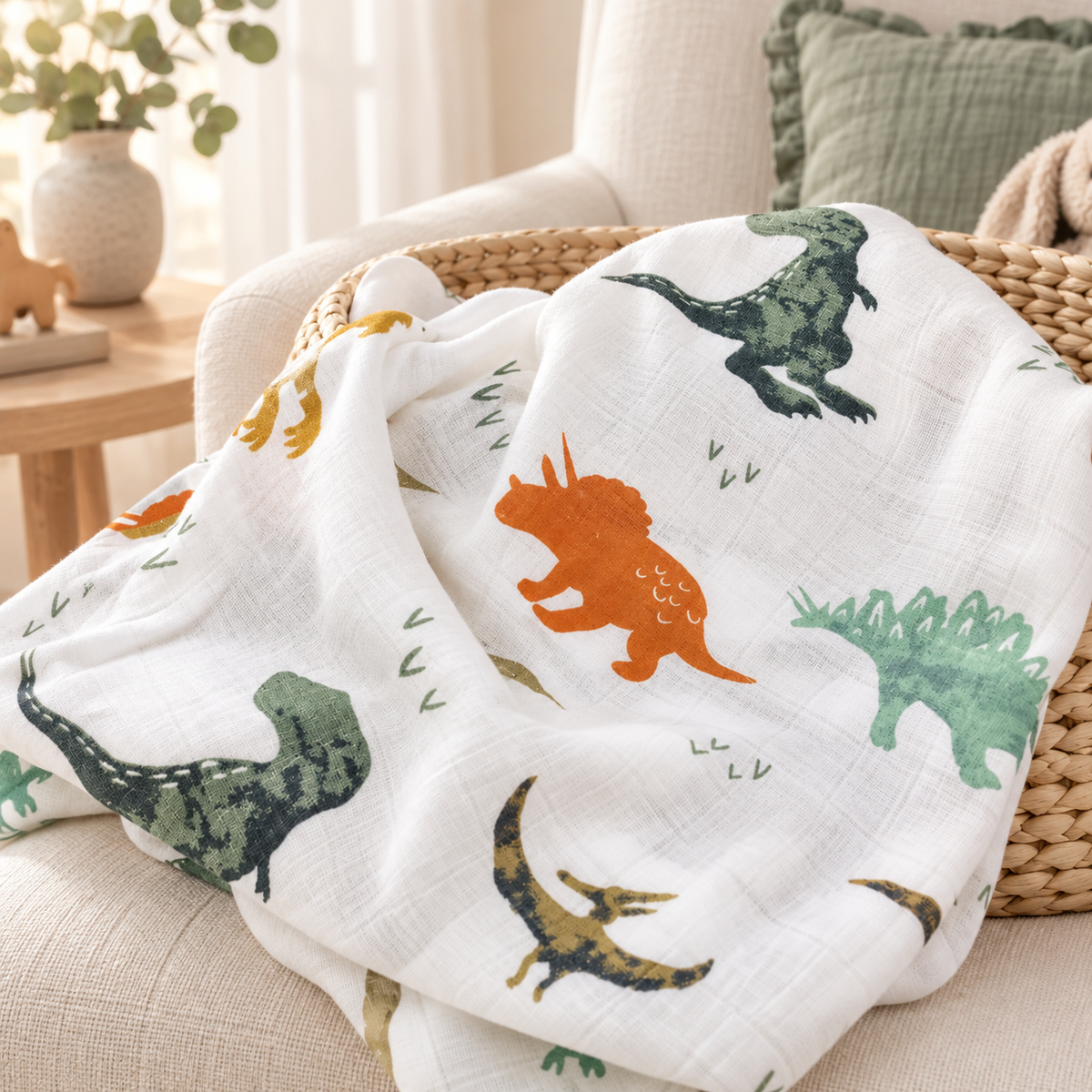 BambooHug Muslin Swaddle Blanket