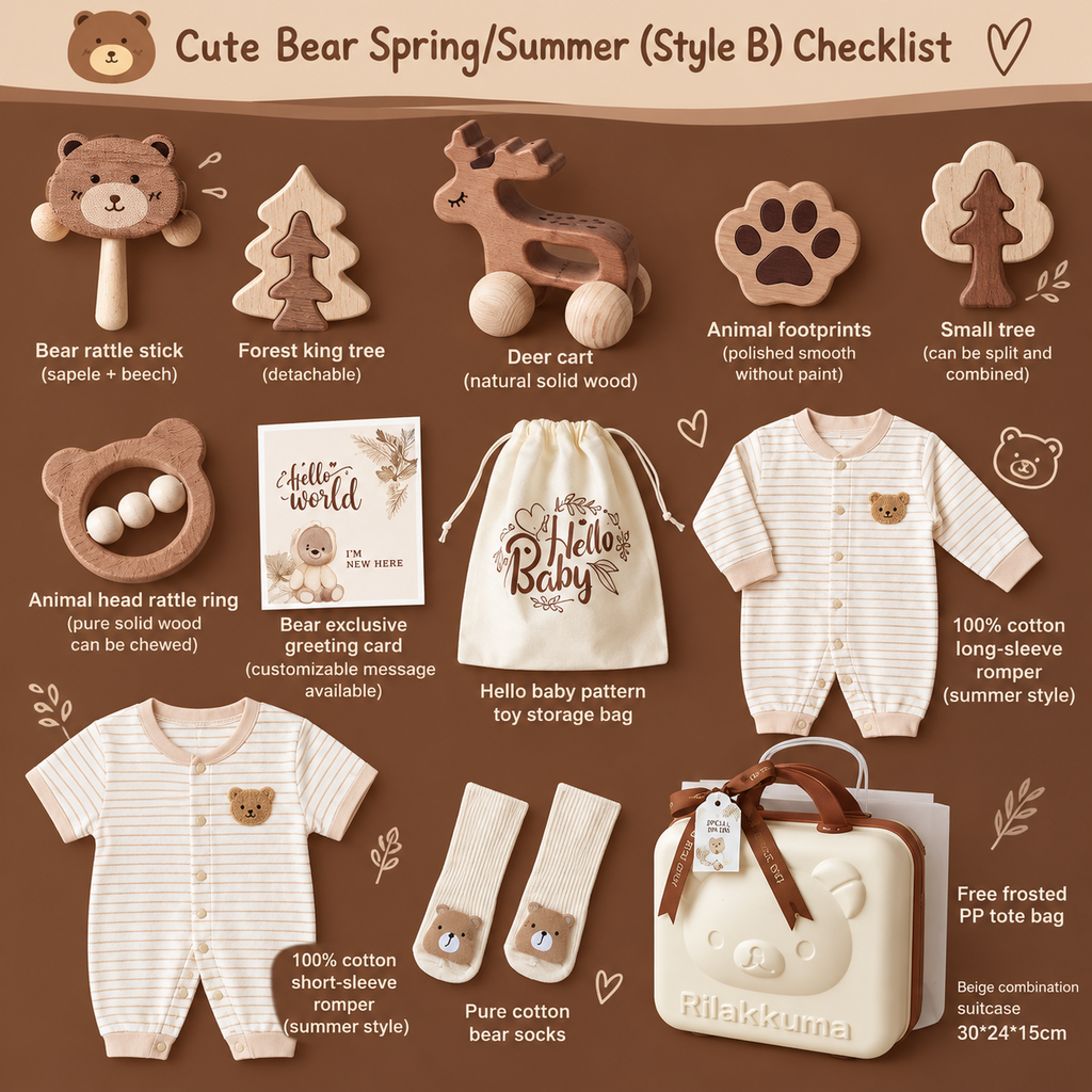 Little Luxe Organic Cotton Baby Gift Set