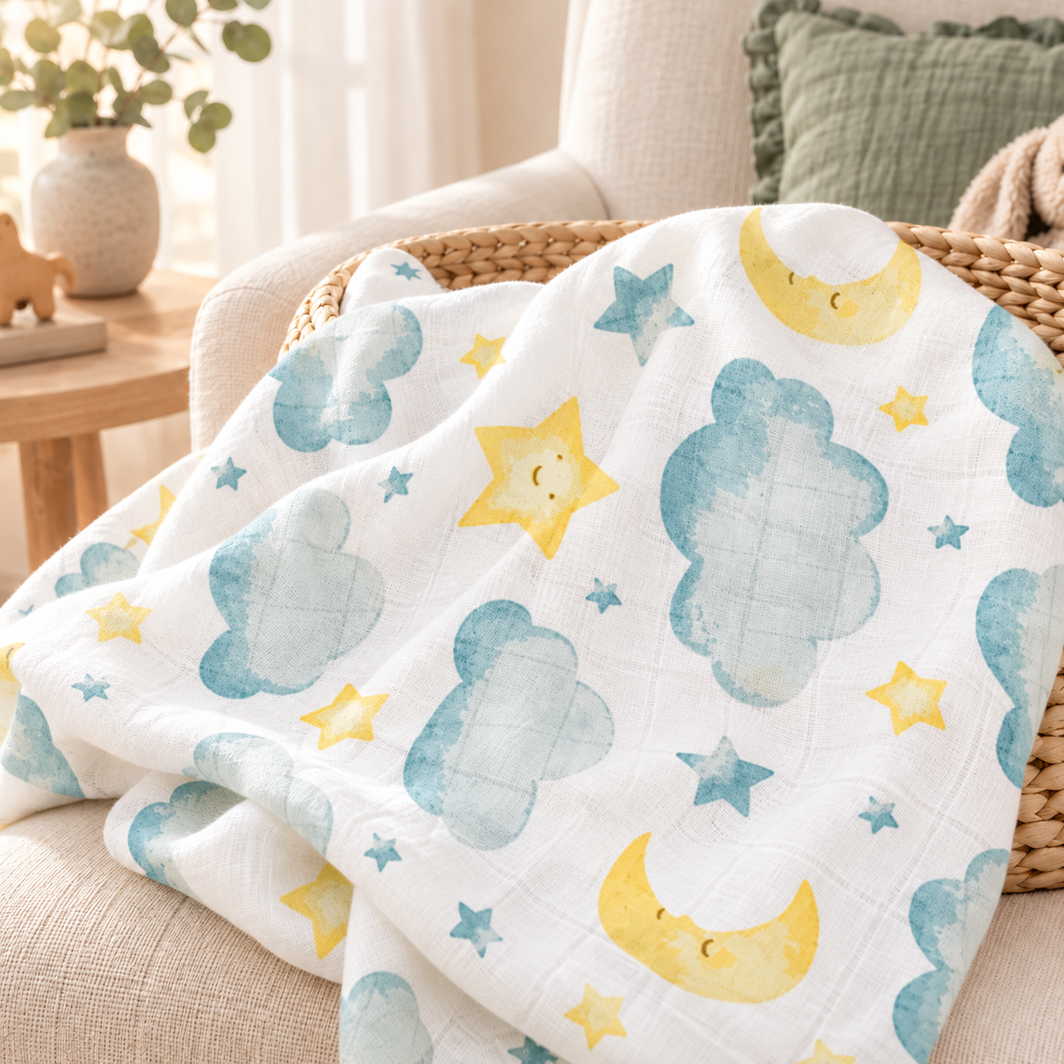 BambooHug Muslin Swaddle Blanket