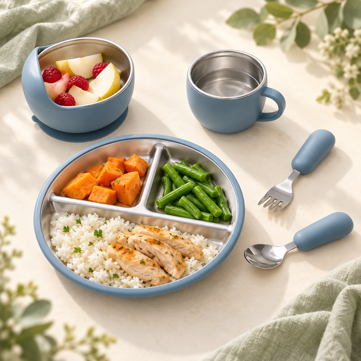 LittleFeast Silicone Feeding Set
