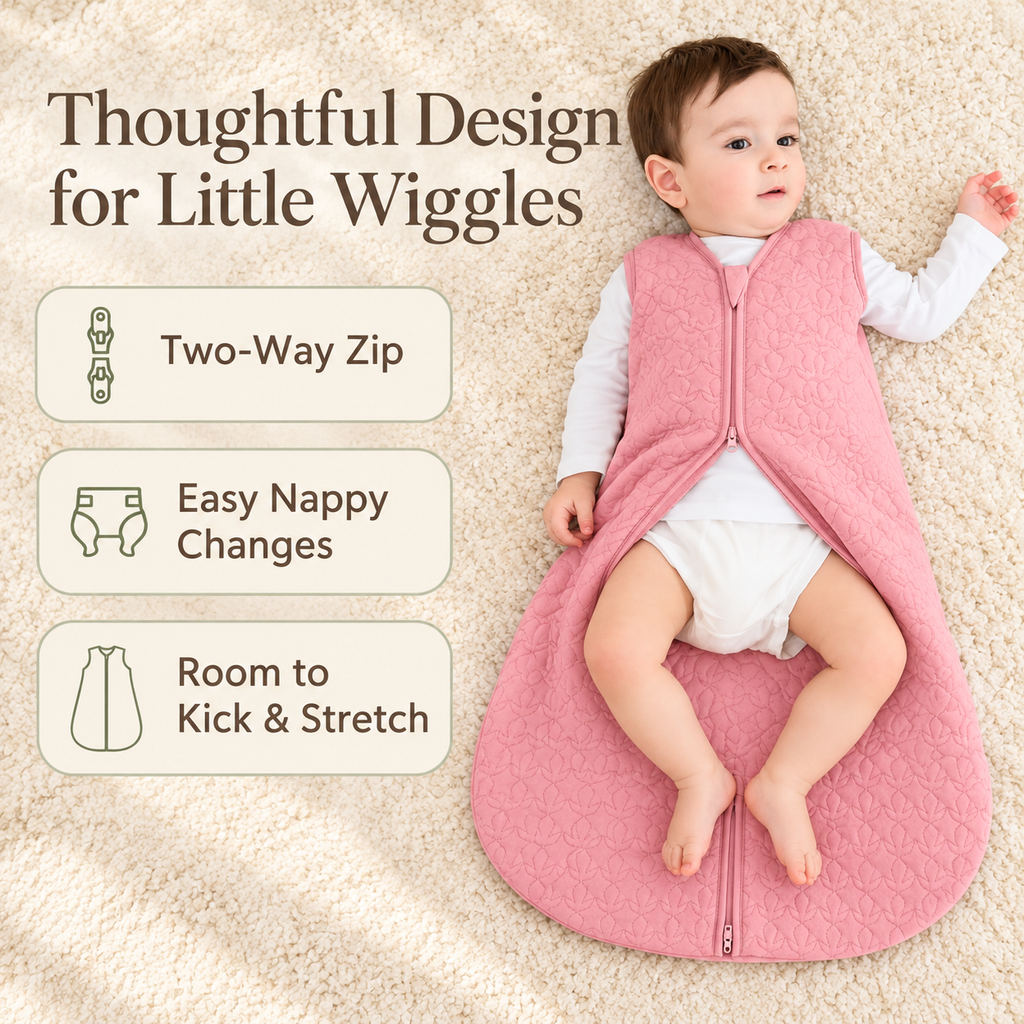 SnuggleNest Quilted Sleep Sack
