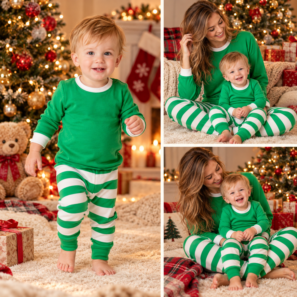 Striped Holiday Cheer PJs