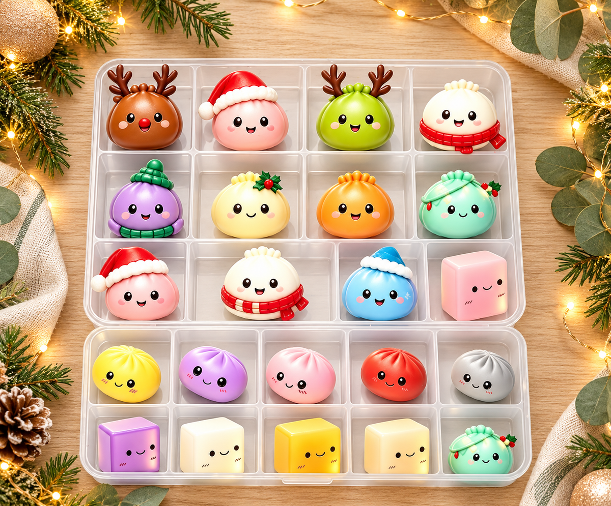 JollySquish Christmas Sensory Toy Set