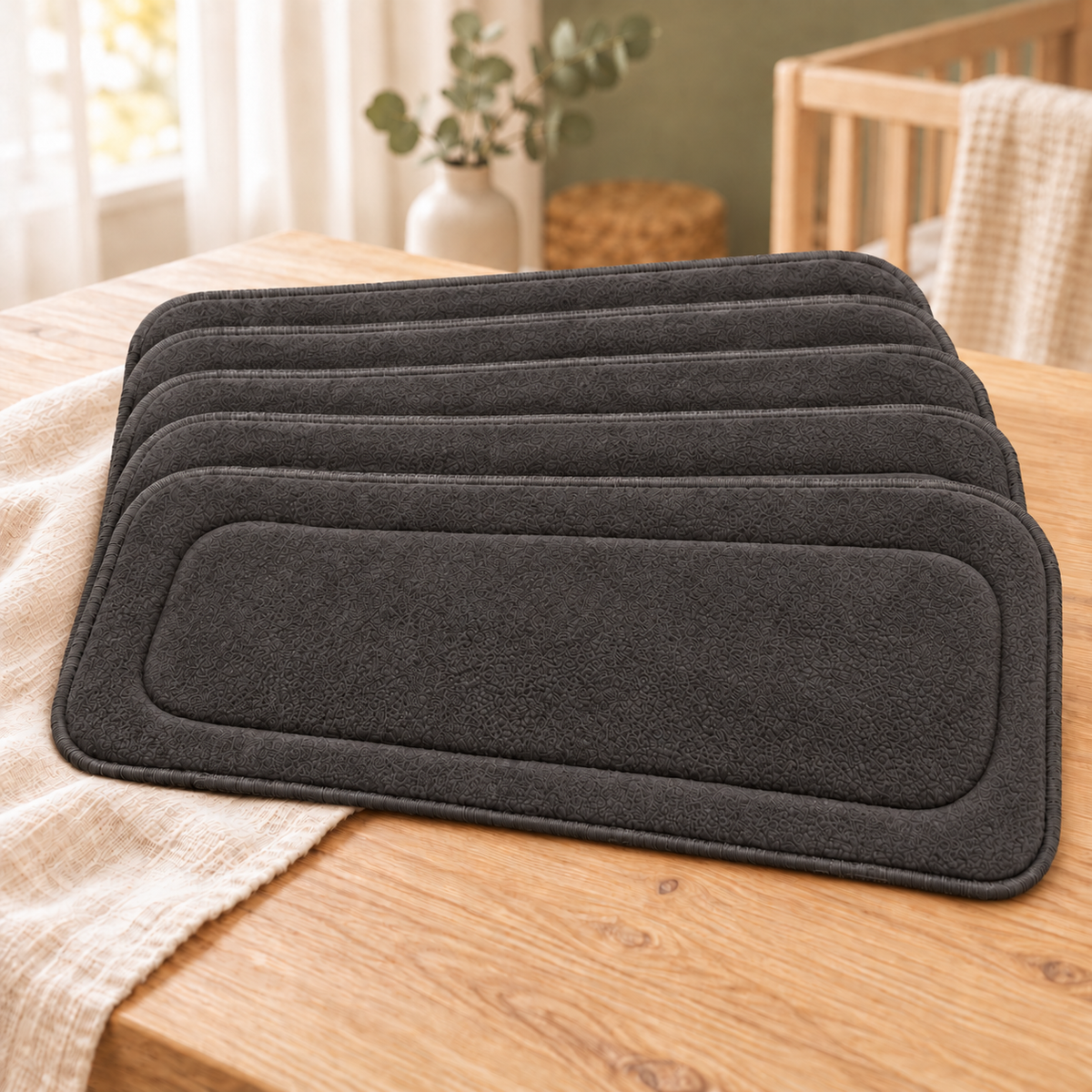 EcoDry Bamboo Charcoal Cloth Diaper Inserts