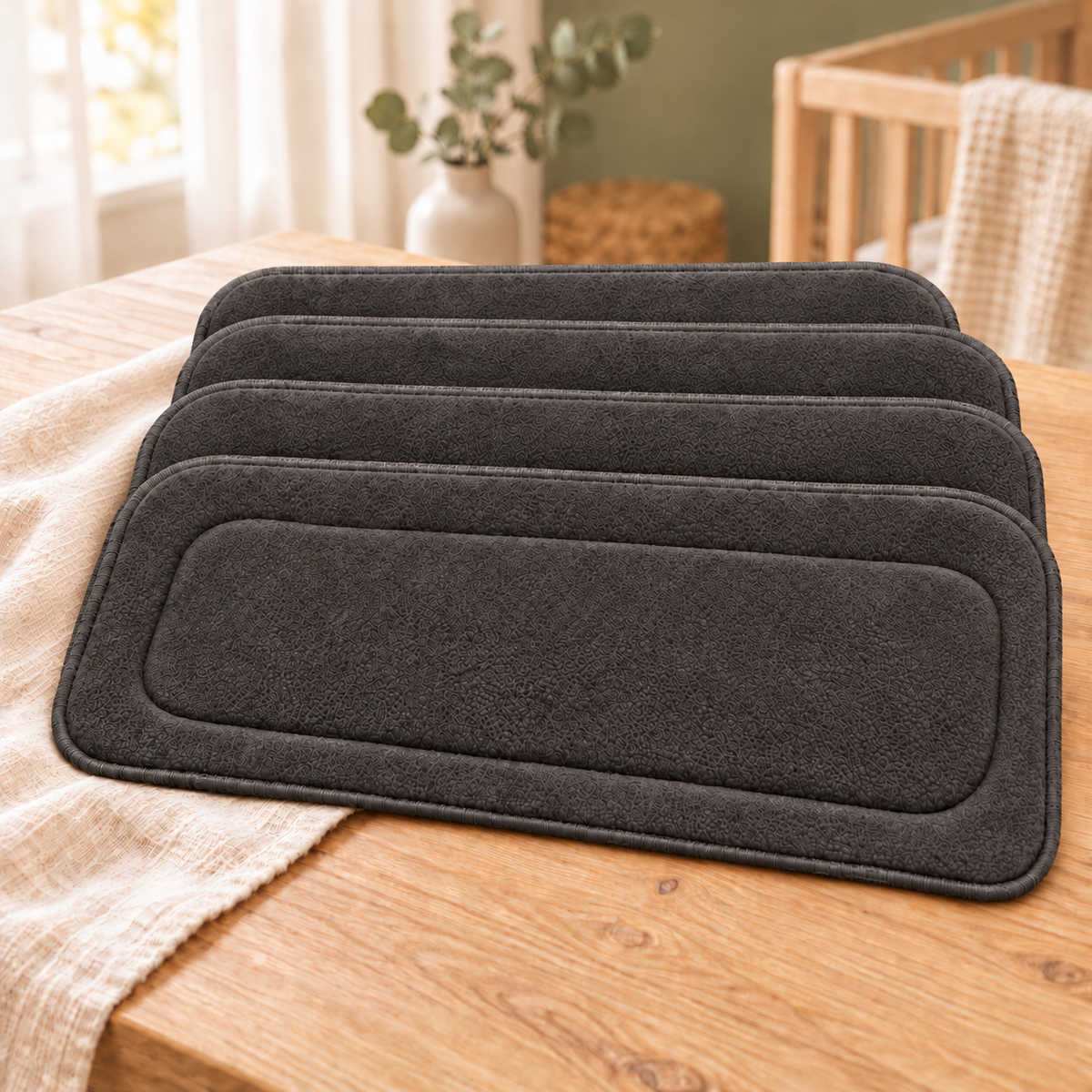EcoDry Bamboo Charcoal Cloth Diaper Inserts