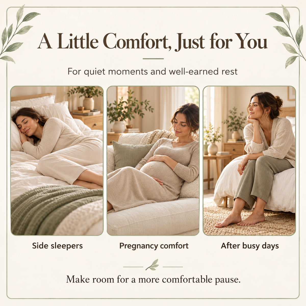 MamaRest Memory Foam Knee Pillow
