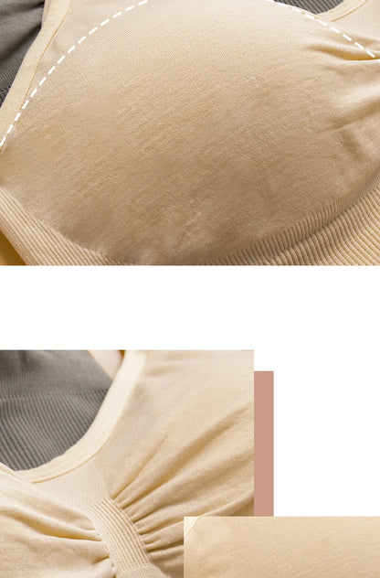 Plus Size Nursing Bra –Seamless Push-Up Maternity Bra for Breastfeeding