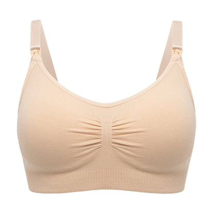 Plus Size Nursing Bra –Seamless Push-Up Maternity Bra for Breastfeeding