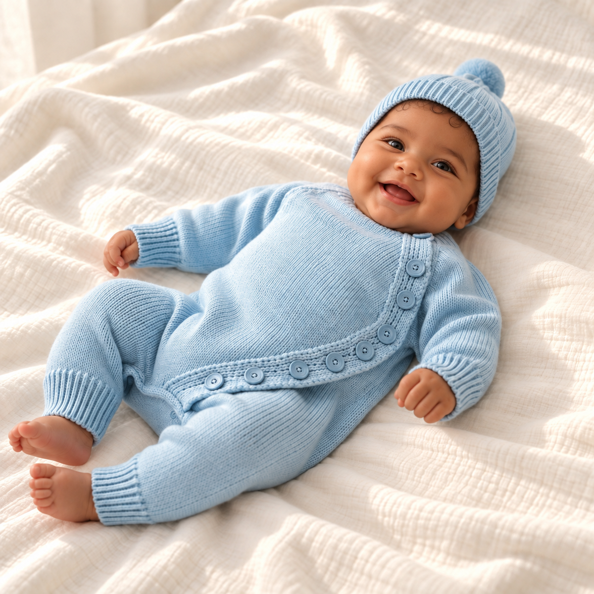 Little Sprout Knit Romper Set