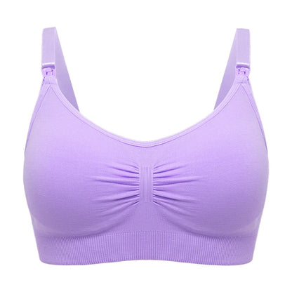 Plus Size Nursing Bra –Seamless Push-Up Maternity Bra for Breastfeeding