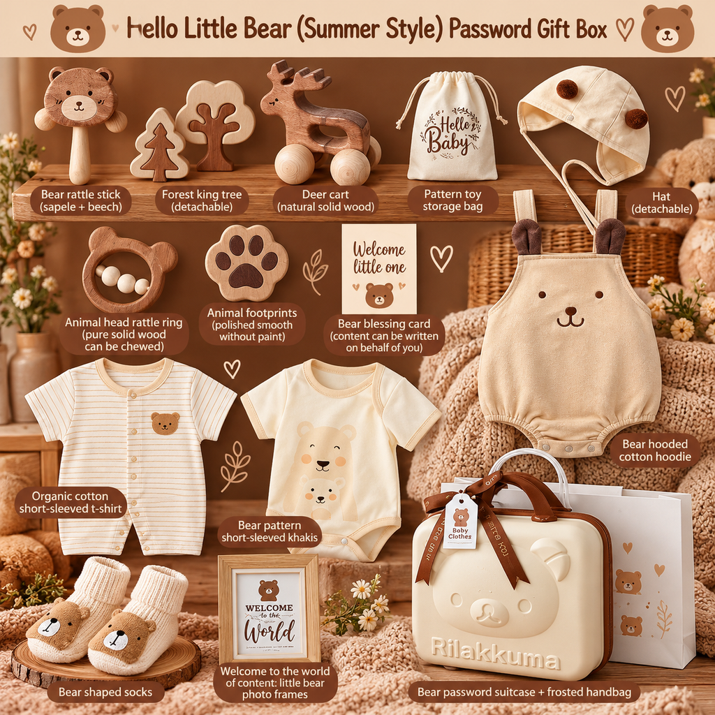 Little Luxe Organic Cotton Baby Gift Set