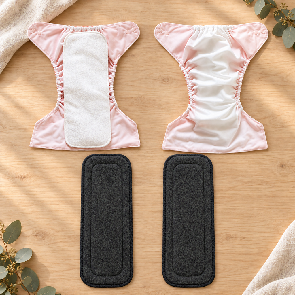 EcoDry Bamboo Charcoal Cloth Diaper Inserts