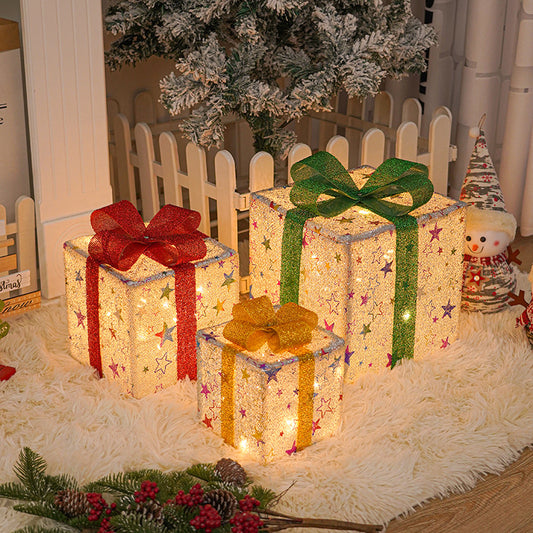 Festive Illuminated Trio Gift Box