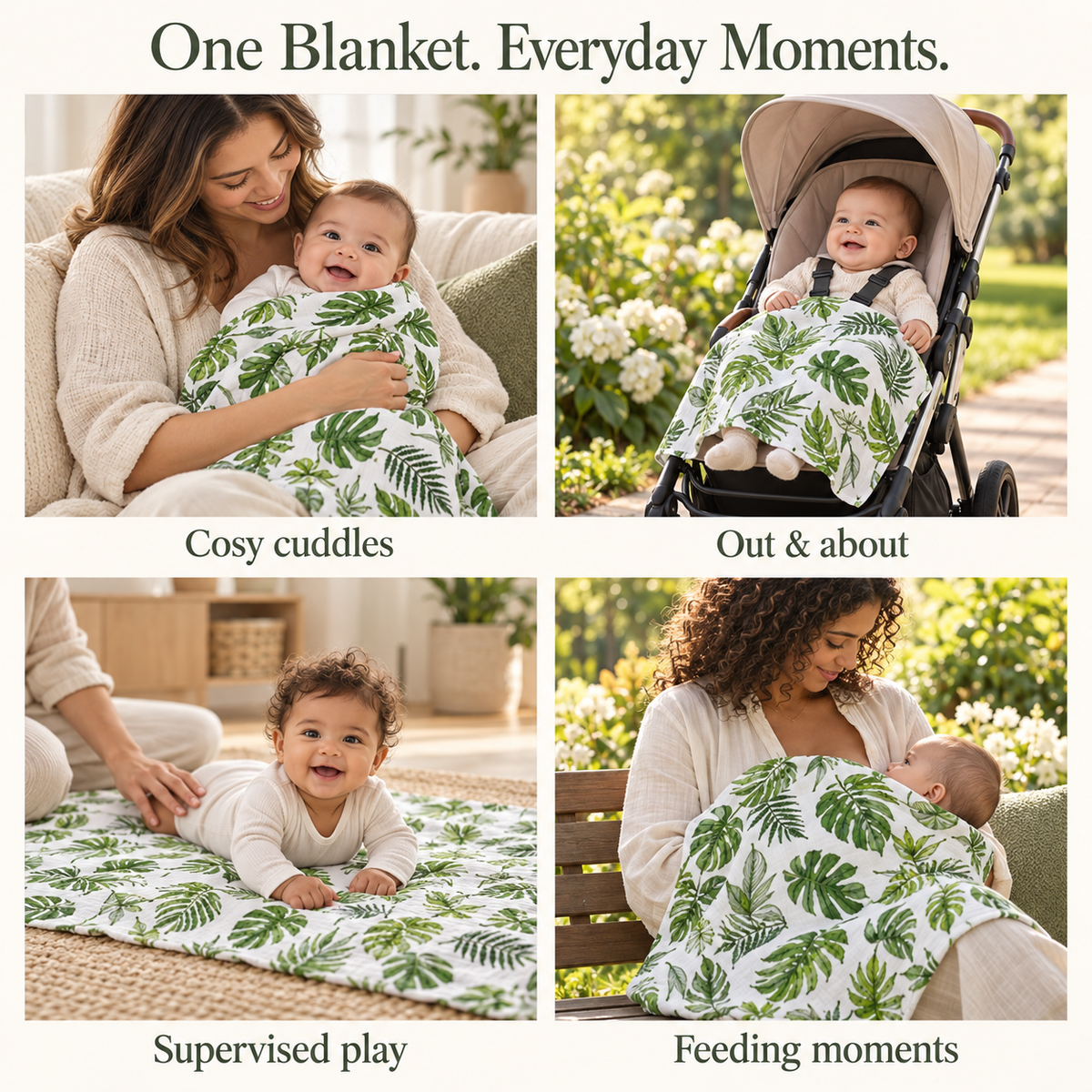BambooHug Muslin Swaddle Blanket