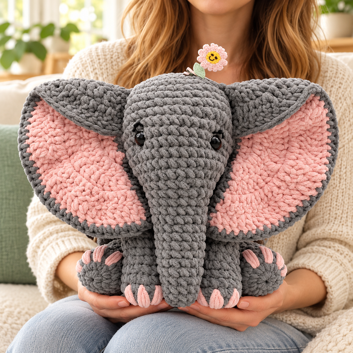 CozyCraft Crochet Elephant Kit