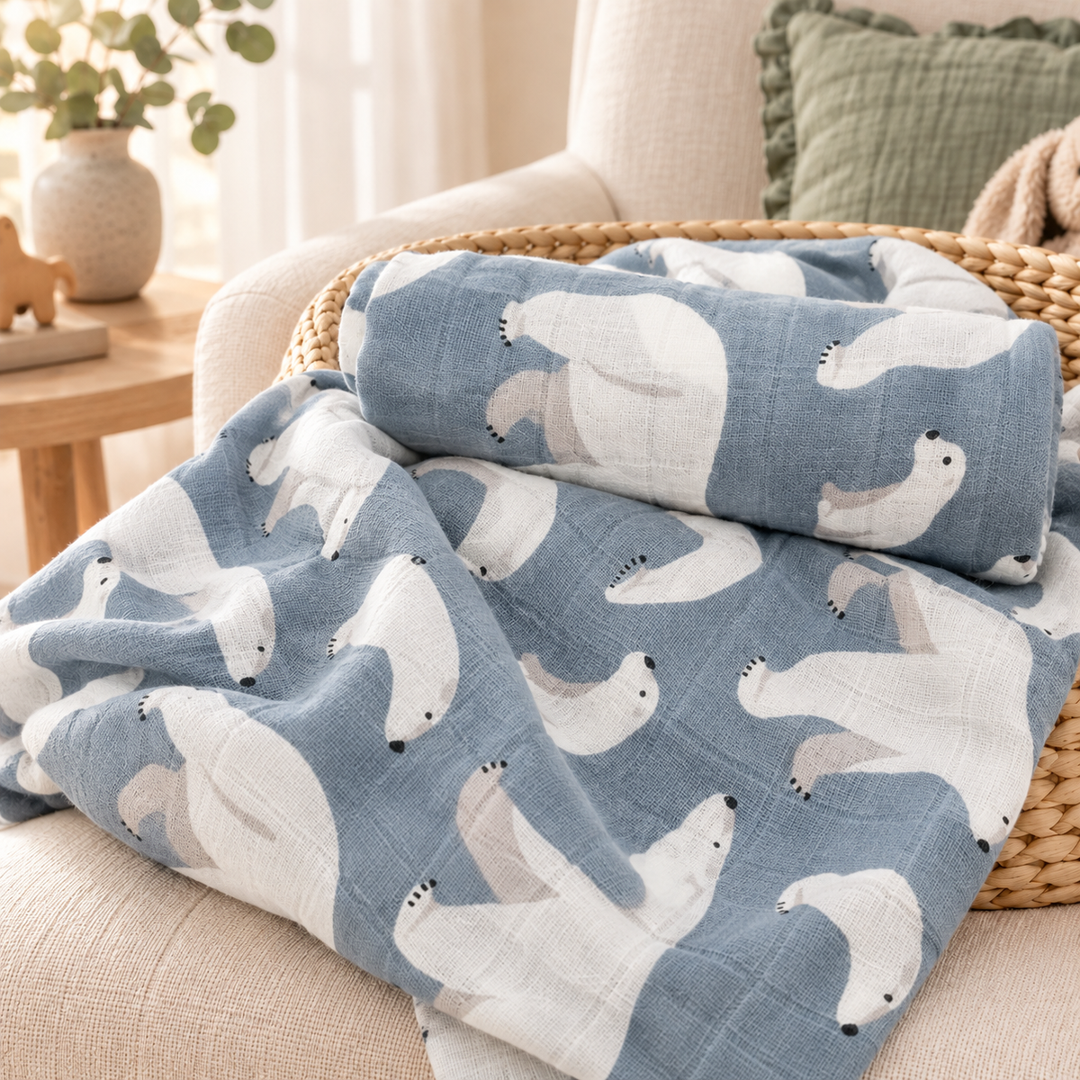 BambooHug Muslin Swaddle Blanket