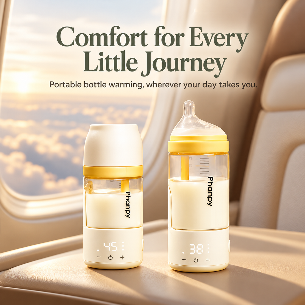 WarmNest Smart Self-Heating Baby Bottle