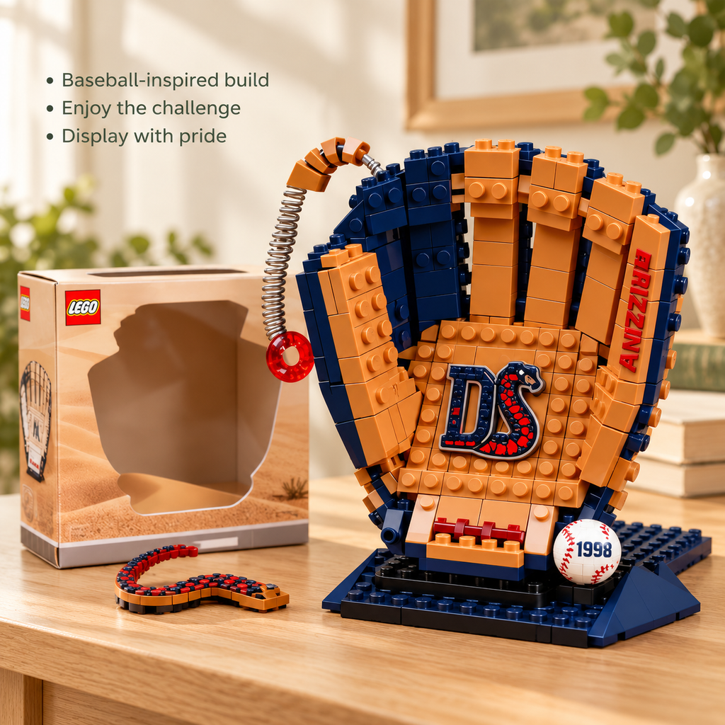 All-Star Baseball Stadium Building Block Set (800+ Pieces)