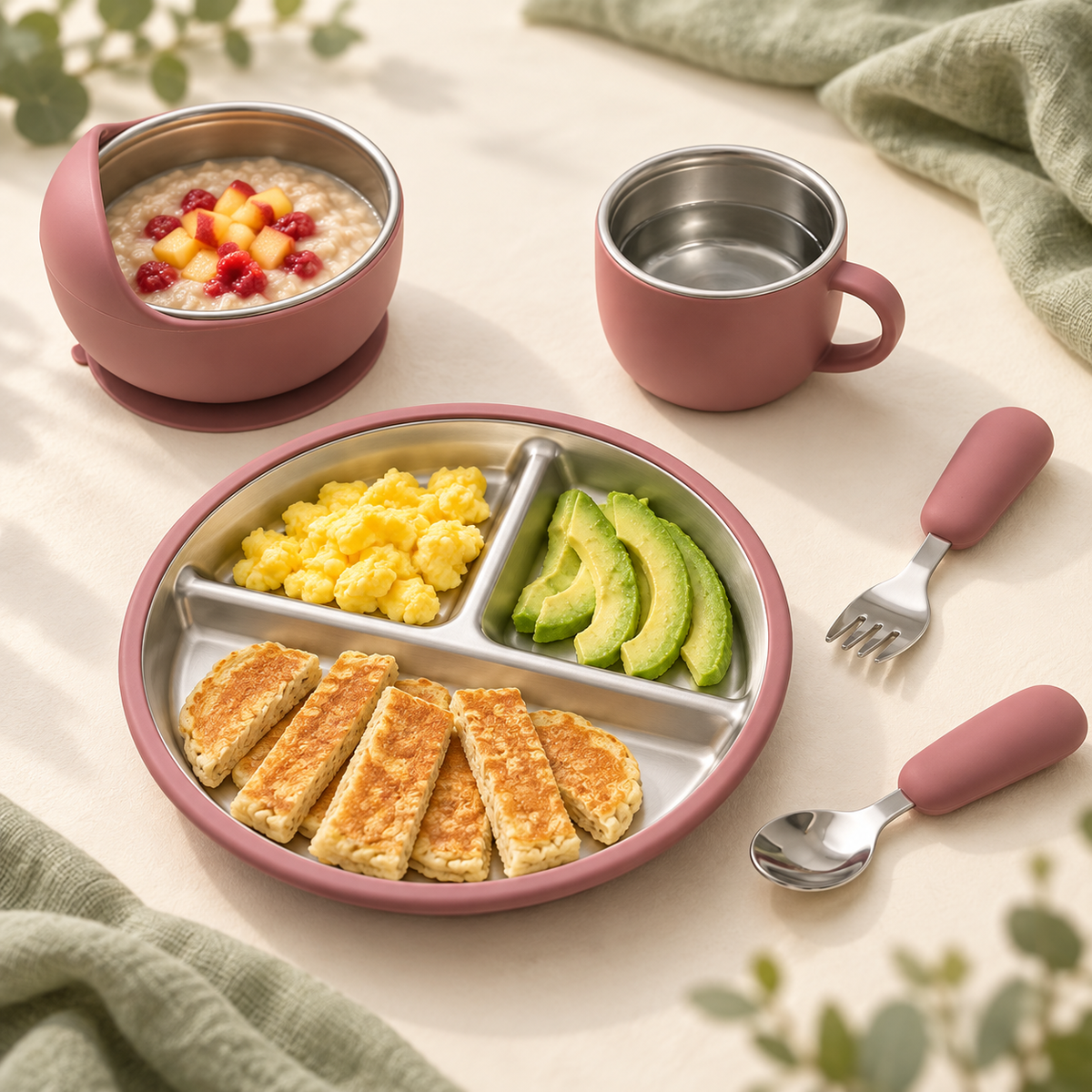 LittleFeast Silicone Feeding Set