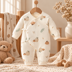 100% Cotton Baby Side-Snap Romper