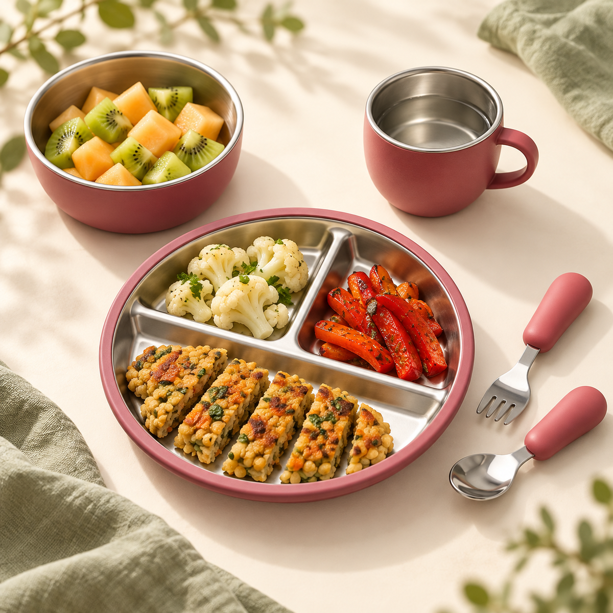 LittleFeast Silicone Feeding Set