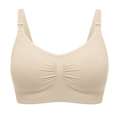 Plus Size Nursing Bra –Seamless Push-Up Maternity Bra for Breastfeeding