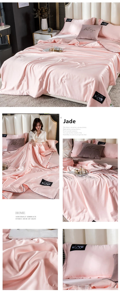 Luxury Summer Ice Silk Comforter Duvet