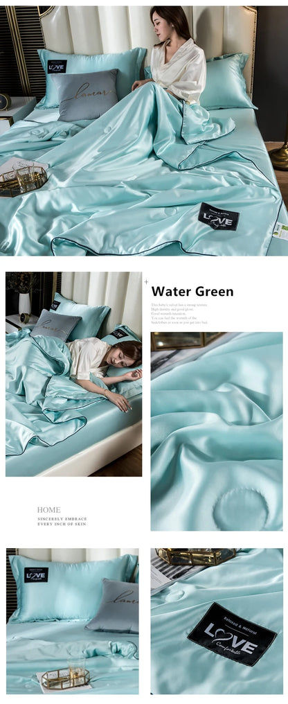 Luxury Summer Ice Silk Comforter Duvet