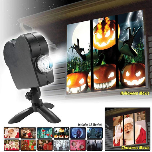 Halloween & Christmas Led Holographic Projector