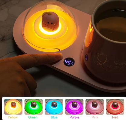 Smart Cup Warmer with PTC Heating & Aroma Diffuser