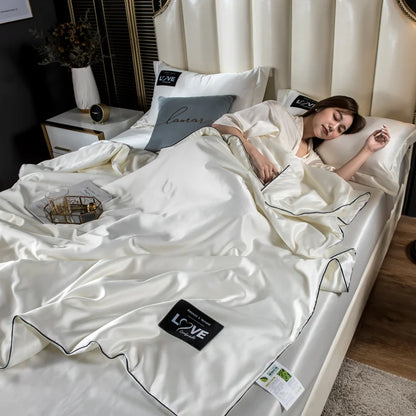Luxury Summer Ice Silk Comforter Duvet