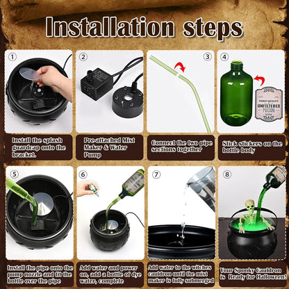 Enchanted Witch’s Cauldron Fog Maker