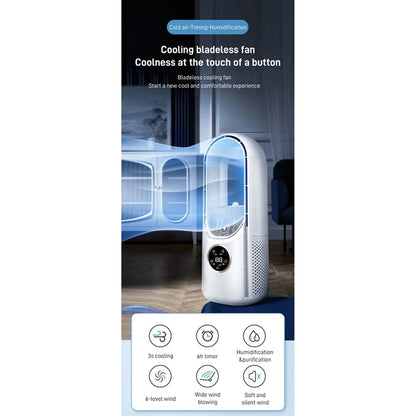 Portable Air Conditioner Electric Fan USB Humidifier