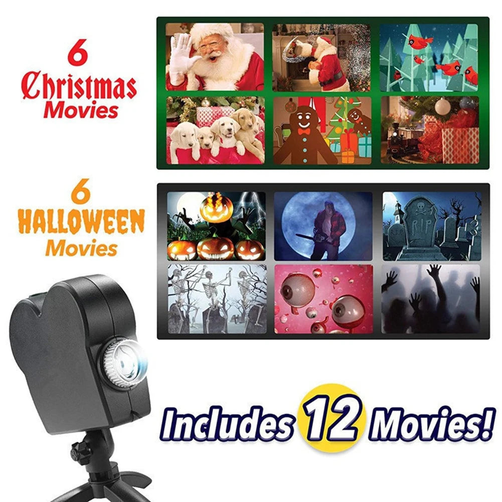 Halloween & Christmas Led Holographic Projector