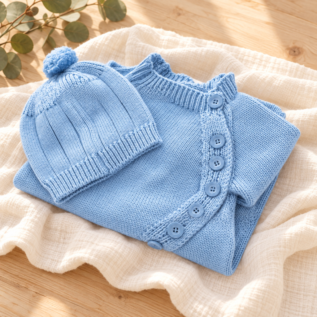 Little Sprout Knit Romper Set