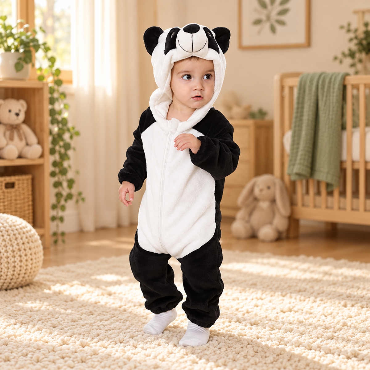 Cozy Cub Hooded Romper