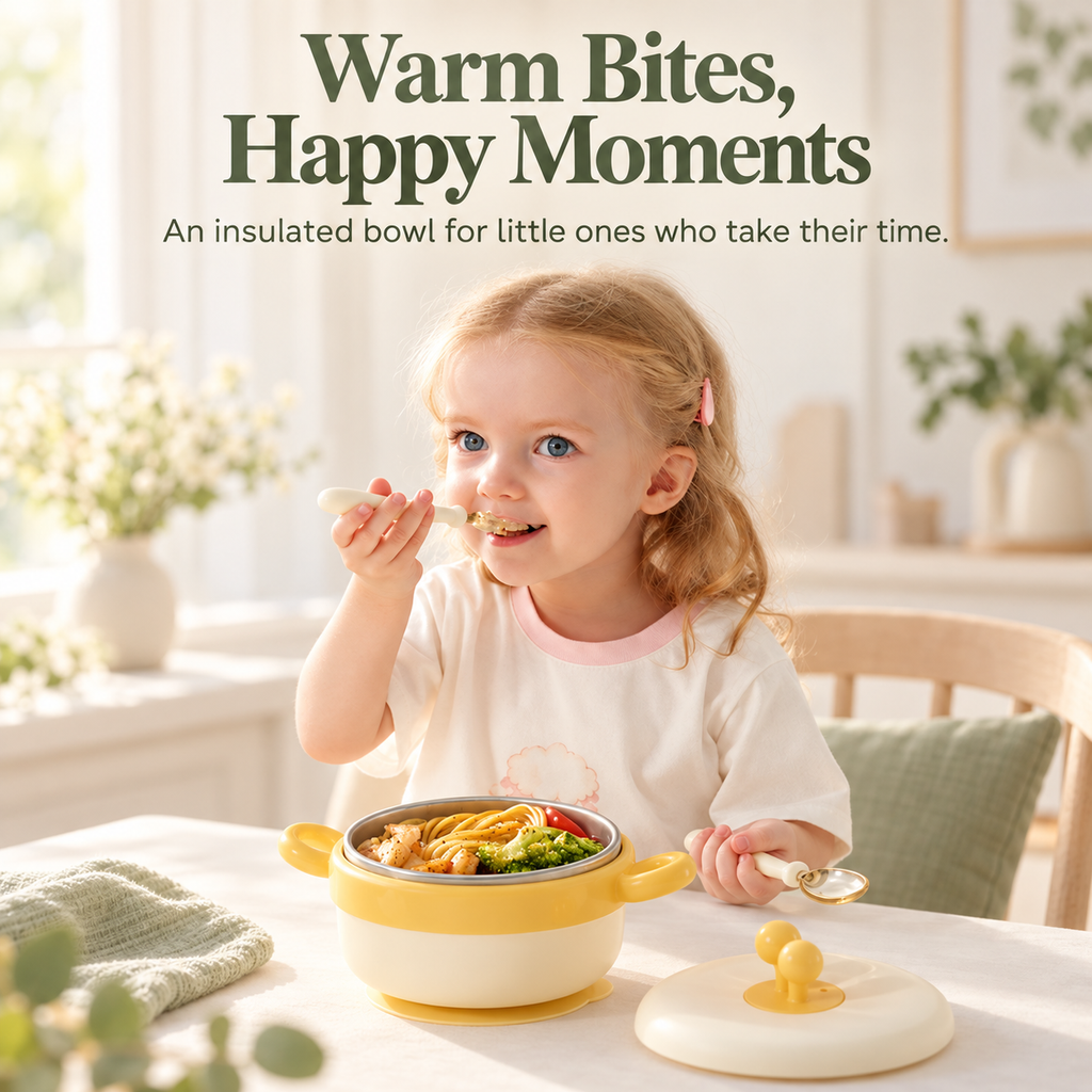 WarmNest Insulated Baby Feeding Bowl Set