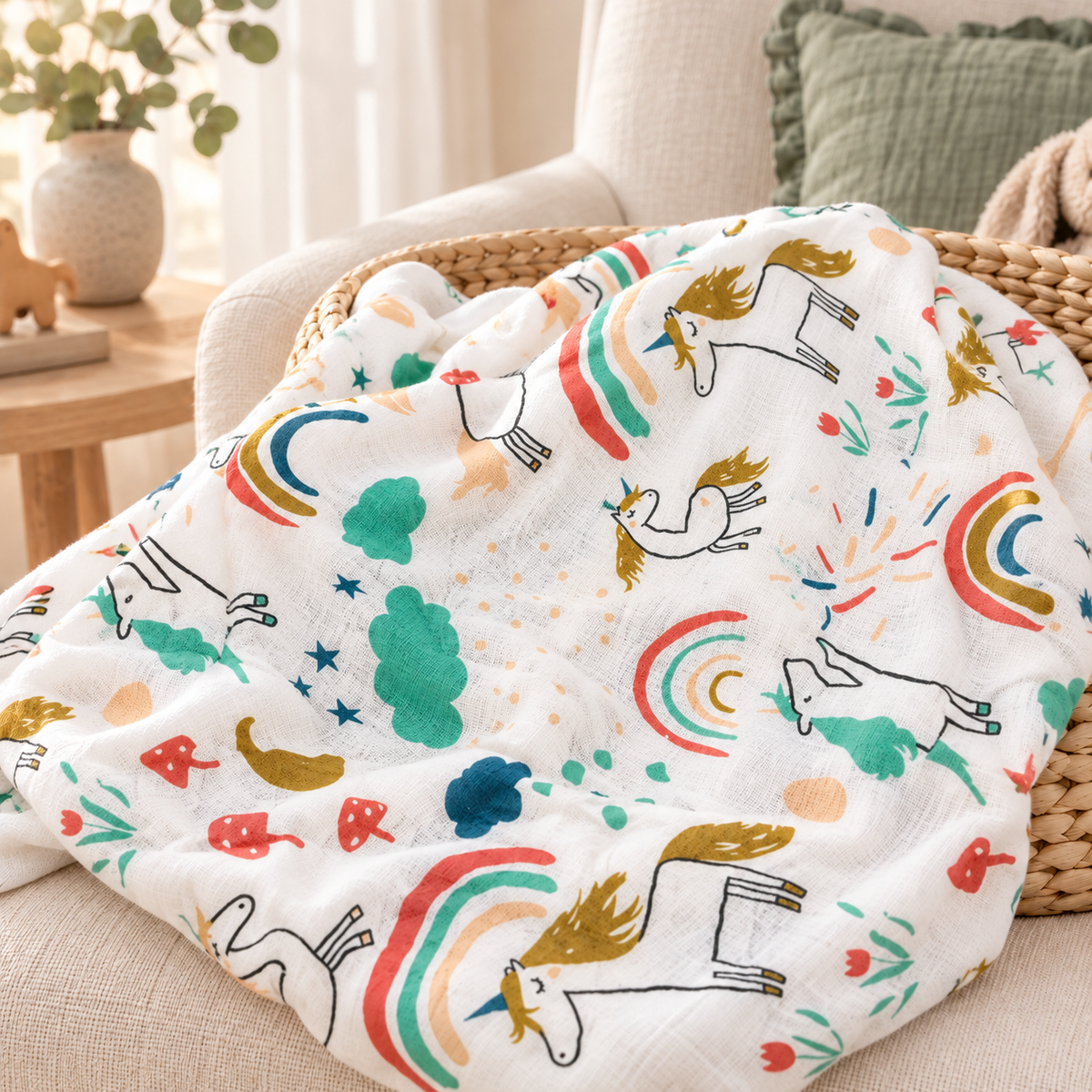 BambooHug Muslin Swaddle Blanket