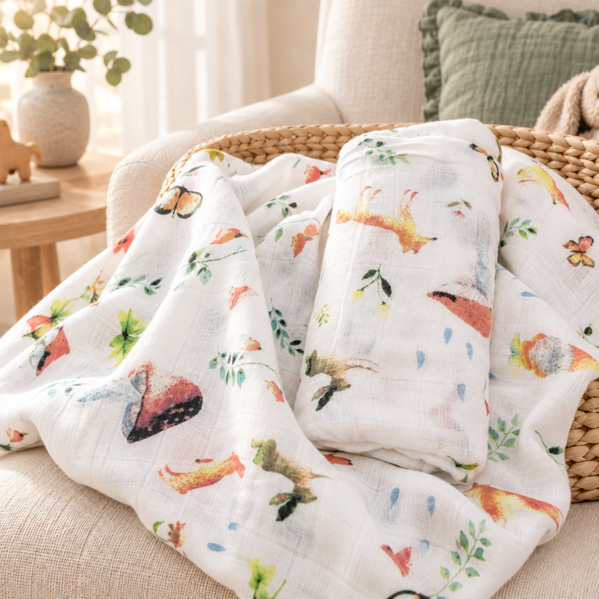 BambooHug Muslin Swaddle Blanket