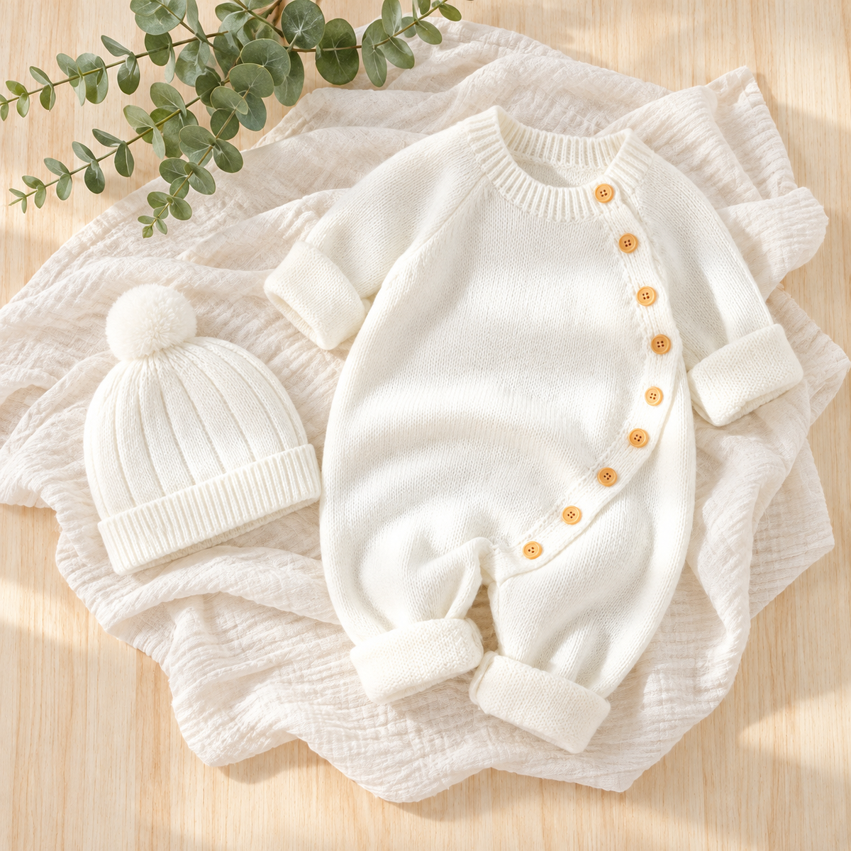 Little Sprout Knit Romper Set