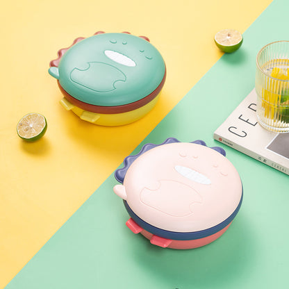 Dinosaur Insulated Compartment Baby Dinner Plate