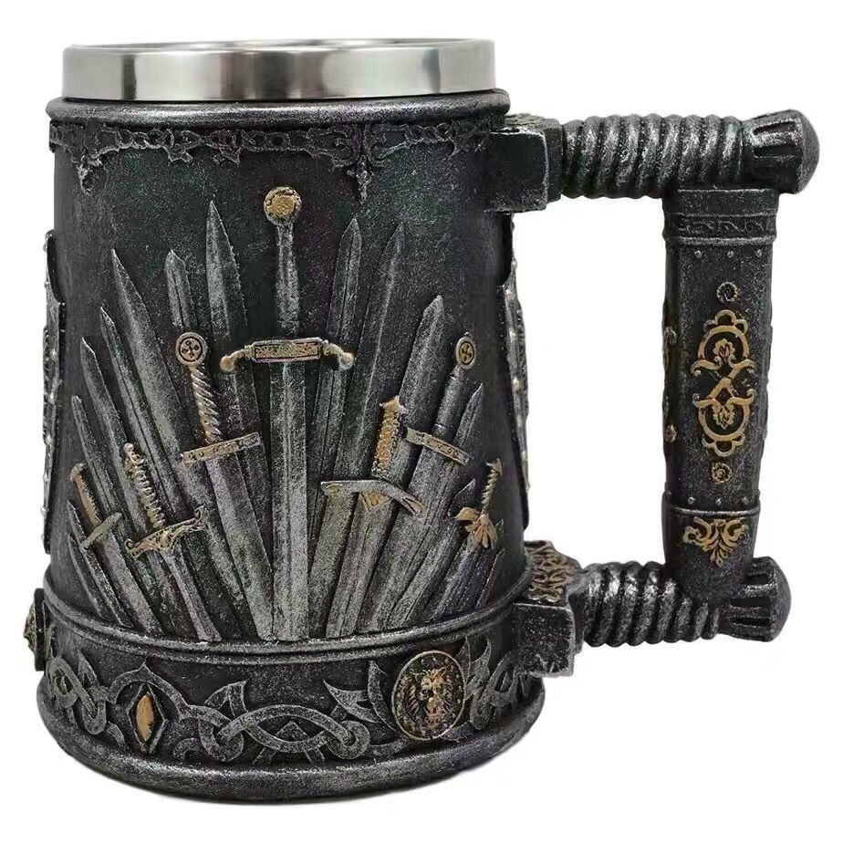 Legendary Warrior Steel Tankard (600ml)