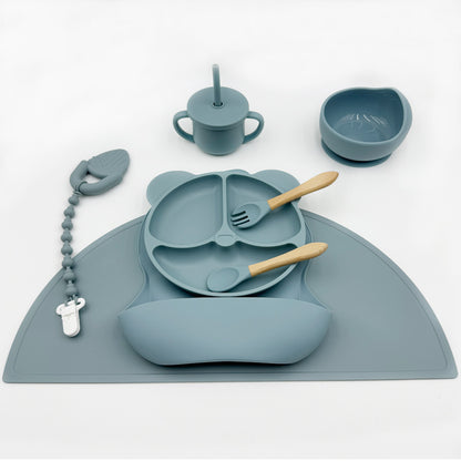 TinyFeast 10-Piece Silicone Baby Feeding Set