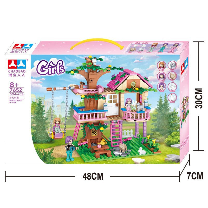 Enchanted Dream Castle Building Block Set (504–1050 Pieces)