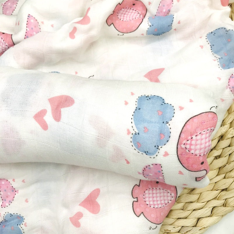 BambooHug Ultra-Soft Baby Muslin Swaddle Blanket
