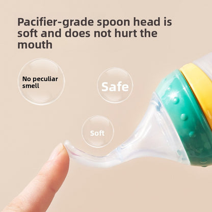 Silicone Squeeze Feeding Spoon Bottle